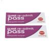 Two purple and white guest re-admit passes from AMC Theatres, featuring the "AMC amazing" logo and text on the right, state “Ticket good for one guest” and have an expiration date of 03/31/2025. These passes are the perfect addition to your Night Out Basket - Pizza & Movies.