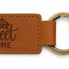 Laser engraved Home Sweet Home key chain used as a realtor housewarming closing gift.