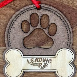 Pet Pawprint Ornament with YOUR LOGO