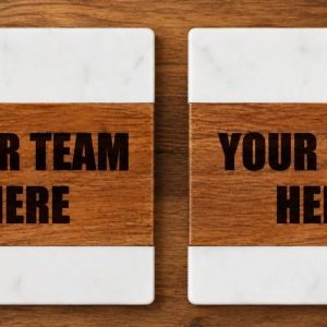 Pair of Sports Team Coasters - CHOOSE YOUR TEAM!