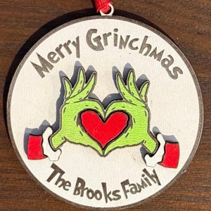 Personalized Merry Grinchmas Ornament