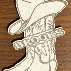 Personalized Cowboy Boots Ornament