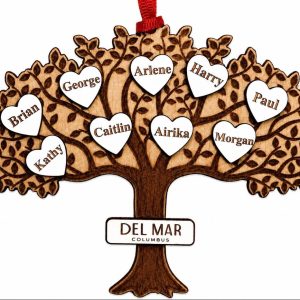 Corporate tree ornament perfect for employee appreciation.
