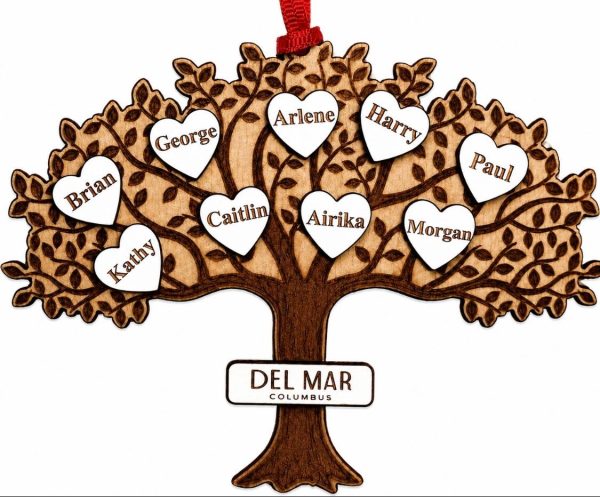 Corporate tree ornament perfect for employee appreciation.