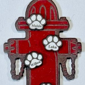 Fire Hydrant Ornament - Add up to 8 Paws