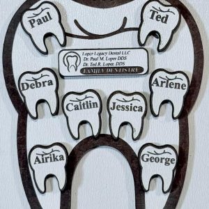 Tooth Ornament - Personalize with up to 10 Names