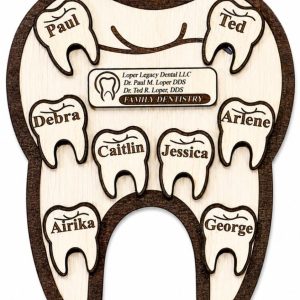 Tooth Ornament - Personalize with up to 10 Names