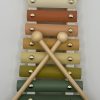 Personalized wooden xylophone for kids with child's name engraved on the top